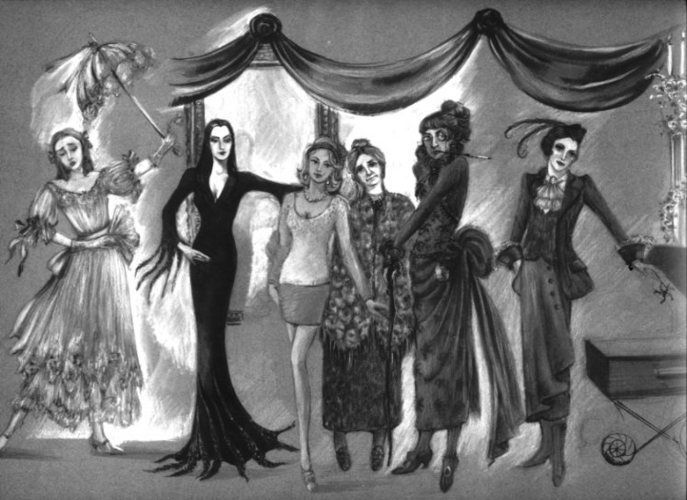 Sketch "Debbie's Bridal Shower".
"Addams Family Values"
directed by Barry Sonnenfeld : FILM COSTUMES : Alina Panova Official Website-Multidisciplinary Artist, Designer, Producer