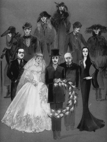 Sketch "Fester and Debbie's Wedding".
"Addams Family Values"
directed by Barry Sonnenfeld : FILM COSTUMES : Alina Panova Official Website-Multidisciplinary Artist, Designer, Producer