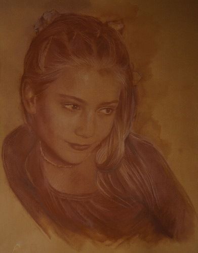 Leia
Sepia, gouache on paper : PORTRAITS : Alina Panova Official Website-Multidisciplinary Artist, Designer, Producer